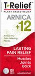 T-Relief Arnica +12 Natural Actives for Back Pain, Joint Soreness, Muscle Aches & Stiffness, 100 Tablets (2 Pack)