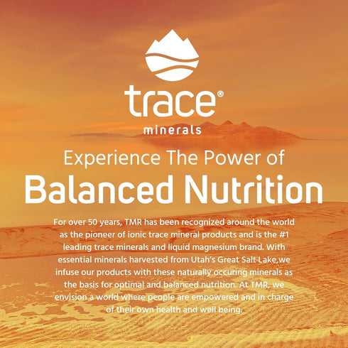 Trace Minerals Power Pak Electrolyte Powder Packets, 60 Packets, 1200 mg Vitamin C, Zinc, Magnesium, Orange Blast