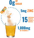 Ener-C Sugar Free Energy Drink Mix, Orange Multivitamin with 1000mg Vitamin C & Electrolytes, 30 Count, Non-GMO Vegan