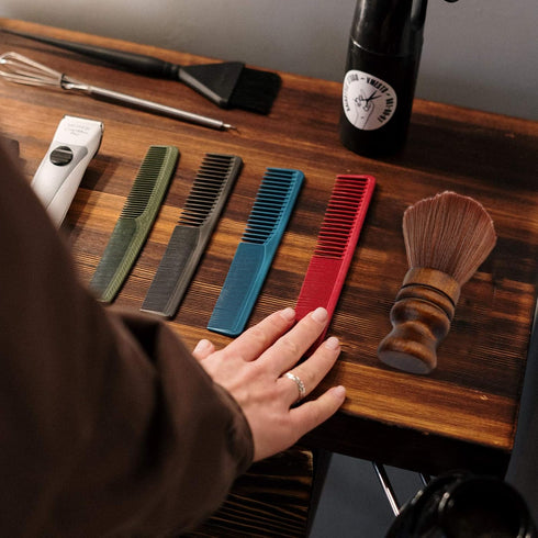 Large Barber Brush Neck Duster, Soft Professional Hair Sweep Brush with Natural Fiber Wooden Handle