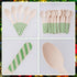 mifengda 120Pcs Christmas Disposable Wooden Spoons Green Stripe Wooden Spoons Striped Tasting Spoons Christmas Candy