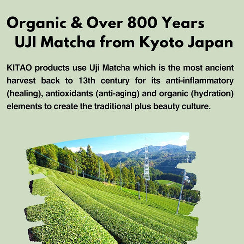 KITAO Hydrating & Moisturizing Face & Body Toner Lotion, Organic 2-in-1 Matcha Moisturizer from Japan, 6.7 fl oz/200ml