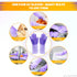 Silicone Dishwashing Gloves, Reusable Rubber Gloves for Cleaning, Kitchen Scrubber, 1 Pair, Purple