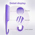 Wapodeai Wide Tooth Comb Detangling Hair Brush, Premium Care Handgrip Comb for Curly Hair
