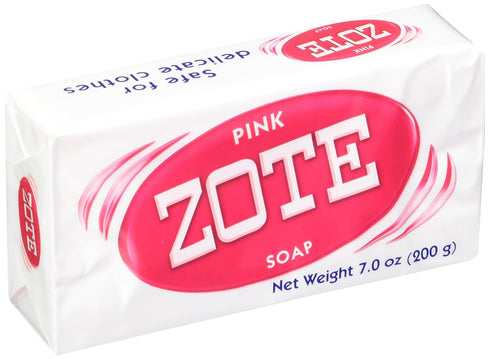 Zote Laundry Soap Bar Pink, 4 Bars, 7.0 Ounce Each