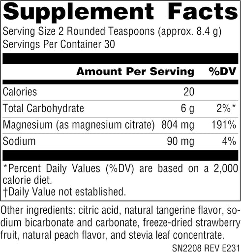 Source Naturals Serene Science Magnesium Serene, Tangerine Flavored, Peaceful Body*, 9 Ounce Powder
