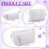 3 Pcs Quilted Makeup Bag Large Cosmetic Bag Floral Makeup Bag Travel Aesthetic Cute Kawaii Toiletry Cosmetic Pouch with Zipper for Women Gifts Home Bathroom(Flower)