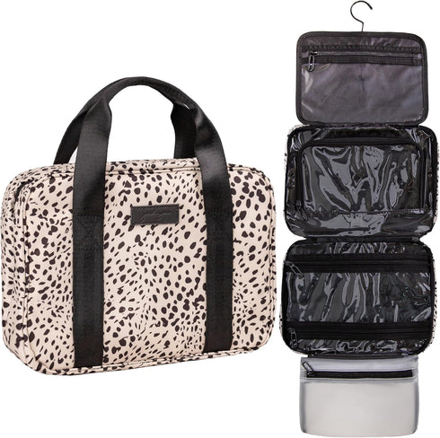 Jadyn Hanging Toiletry Bag, Expandable Water Resistant Organizer for Women, Large Travel Cosmetic Bag