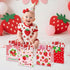 H1vojoxo Summer 24PCS 7.9x3.2x7.9 Inch Summer Fruit Gift Bags - Strawberry Clear PVC Gift Bags with Handle Fruit Theme