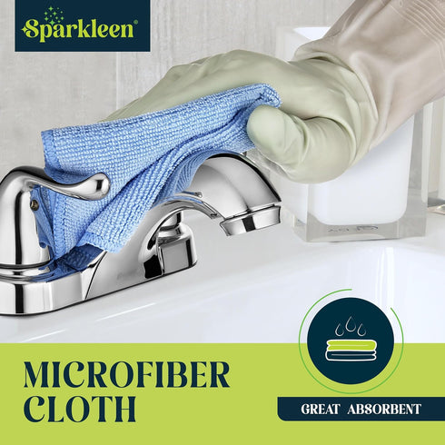 Mrs. Meyers Multi-Surface All Purpose Cleaner Set, 2 Pack Spray and Cloth Bundle for Bathroom, Living Room, 16 oz,