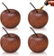Novabright 4 Pcs Mini Wooden Apple Shaped Essential Oil Diffuser Portable Aromatherapy Diffuser