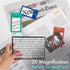 MagniPros Premium 3X (300%) Page Magnifying Lens with 3 Bonus Bookmark Magnifiers for Low Vision Aids