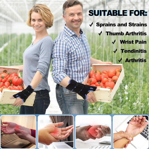 Wrist Brace Thumb Immobilizer Splint Support for De Quervain's Tenosynovitis, Carpal Tunnel Syndrome, Pain Relief