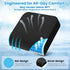 ComfyInLove Tailbone Wheelchair Seat Cushion for Pressure Relief, Cooling Gel Memory Foam Chair Cushion with Slope-Edge