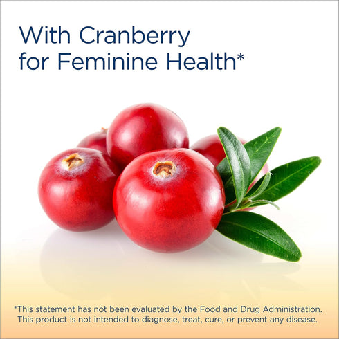 Renew Life Women's Care Cherry Prebiotic and Probiotic Gummies - 48 Count - 2 Billion CFU