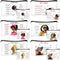 12 Pcs African American Makeup Bag, Black Women Cosmetic Bags, Inspirational Gift Bags for Girl, Classic
