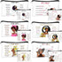 12 Pcs African American Makeup Bag, Black Women Cosmetic Bags, Inspirational Gift Bags for Girl, Classic