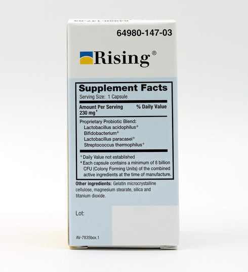 Rising Health Risaquad Probiotic Dietary Supplement Capsules, 230mg, 30 Count