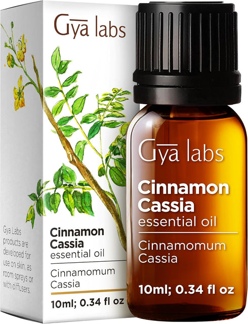 Set Set Spikenard Essential Oil for Diffuser & Cinnamon Cassia Essential Oil - Aromatherapy Grade Essential Oils - Gya