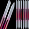 Maitys 6 Pieces Glass Cuticle Pusher Set, Double Sided Crystal Nail Files, Precision Manicure Pedicure Tools (Pink)