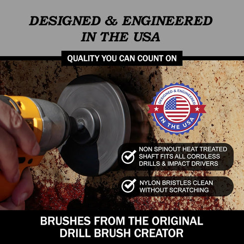 Industrial Cleaning Accessories - Brushes for Stain and Rust Remover, BBQ Cleaning Kit, Electric Grill Brush