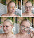 Eyekepper 4 Pack Reading Glasses, Large Frame Oversize Ladies Half Moon Design Readers