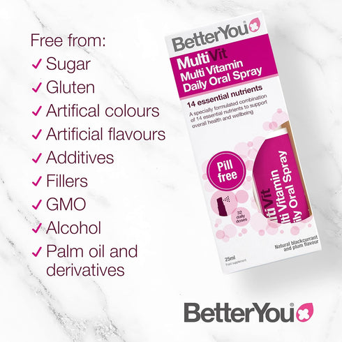 BetterYou MultiVit - Complete Multi Vitamin Oral Spray - 25ml