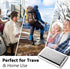 YILUTONGFA 7-Day 8 Portable Metal Pill Case, Featuring CompartmentsPerfect for Travel. BPA-Free. (L-Silver, Large)