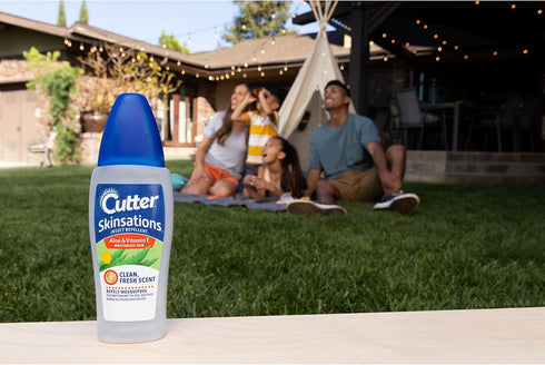Cutter Skinsations Insect Repellent, 6 fl Ounce Pump Spray, Repels Mosquitoes with 7% DEET