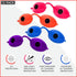 Super Sunnies UV Eye Protection Eyeshields, Tanning Bed Goggles, Red Light Therapy Glasses w/Strap, 12 Pack
