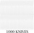 PLASTICPRO Cutlery Plastic Knives, Medium Weight Disposable Silverware White (1000 Count)