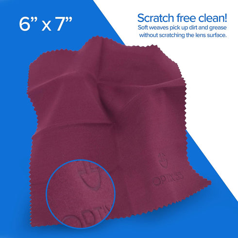 Gel Lens Cleaner Kit, (2) 2oz Eye Glasses Cleaner Gel Spray + (2) Microfiber Cleaning Cloths, Safe for All Lenses (4oz