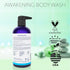 PURA D'OR Awakening Body Wash, 16oz with Aloe Vera, Lavender, and Natural Nutrients for All Skin Types