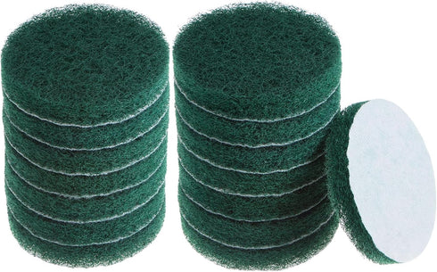 HARFINGTON 15pcs Drill Power Brush 4 Inch Tile Scrubber Scouring Pads 180-240 Grit for Bathroom and Kitchen