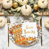 Maxdot 100 10 12 Inch Set 50 Pcs Thanksgiving Plates and Napkins x Disposable Gold Fall Pumpkin Oval Paper Plates