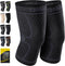 CAMBIVO 2 Pack Knee Brace, Knee Compression Sleeve, Support for Men and Women, Running, Gym, Hiking, Sports (Slate