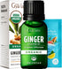 Gya Labs USDA Certified Organic Ginger Essential Oil for Skin - 100% Pure Natural Organic Ginger Oil for Hair & Diffuser