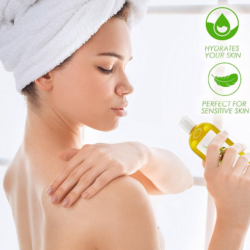 Soapeauty Golden Jojoba Oil | 100% Pure & Natural, Unrefined, Cold Pressed, Moisturizing Oil for Skin, 16 fl oz