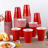 PLMMOUT 240 Pack 16 oz Red Plastic Cups, Disposable Party Cup, Shot Cups, Red Plastic Drinking Cup for Wedding Picnics