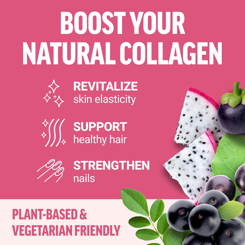 Force Factor Collagen Boosting Superfoods with Biotin, Hyaluronic Acid, Bamboo, and Hair, Skin, and Nails Vitamins, Nail Strengthener and Skin Supplement, 60 Vegetable Capsules