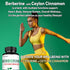 1500mg Berberine with Ceylon Cinnamon Supplement - Extra Strength for Immune System, Digestive Health & Energy