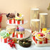 Willinglong 100 9 oz Pcs Circus Carnival Party Cups Red Stripe Paper Ice Cream Cups for Christmas Circus Carnival