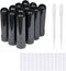 ZIOJOVK 12PCS Essential Oil Aromatherapy Blank Nasal Inhaler Tubes (Includes 12 inhalers+12 unscented