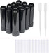 ZIOJOVK 12PCS Essential Oil Aromatherapy Blank Nasal Inhaler Tubes (Includes 12 inhalers+12 unscented