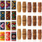 WILLBOND 27 Pcs Wooden Fabric Dreadlock Beads Tube Beads for Hair Braids Jewelry, DIY Accessories