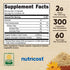 Nutricost Fiber Capsules with Prebiotic Fiber Supplement 300 Capsules - Made with Organic Psyllium Husk & Organic Jerusalem Artichoke, 60 Servings, Gluten Free, 2 G Per Serving
