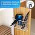 Hair Tool Organizer Wall Mounted, 3 in 1 Dryer Holder for Flat Iron, Curling Straightener, Styling Tools Storage Basket