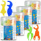 Kids Flossers - Unflavored Kids Dental Floss Picks in 4 Colors Ocean Animals Shaped, 50 Count (Pack of 4)
