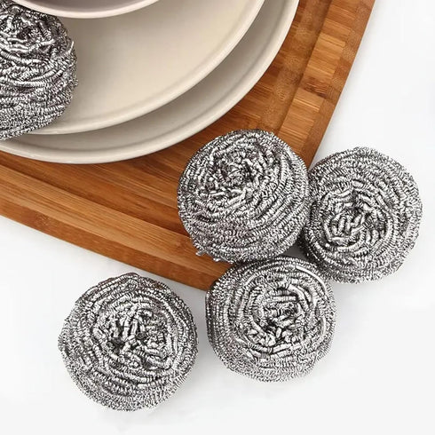 Stainless Steel Sponges (Set of 3) | Non-Scratch Scrubbies for Greasy, Baked-On Stains | Tackles Tough Jobs