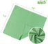 HOMEXCEL 6PK Microfiber Glass Cleaning Cloths, 16"x14", Lint Free for Glasses, Mirrors, and Screens